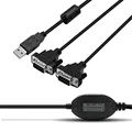 UOTEK 3M USB to RS232 Converter DB9 USB2.0 RS-232 Conversion Cable Serial Connector COM Adapter with Imported Chip UT-880J