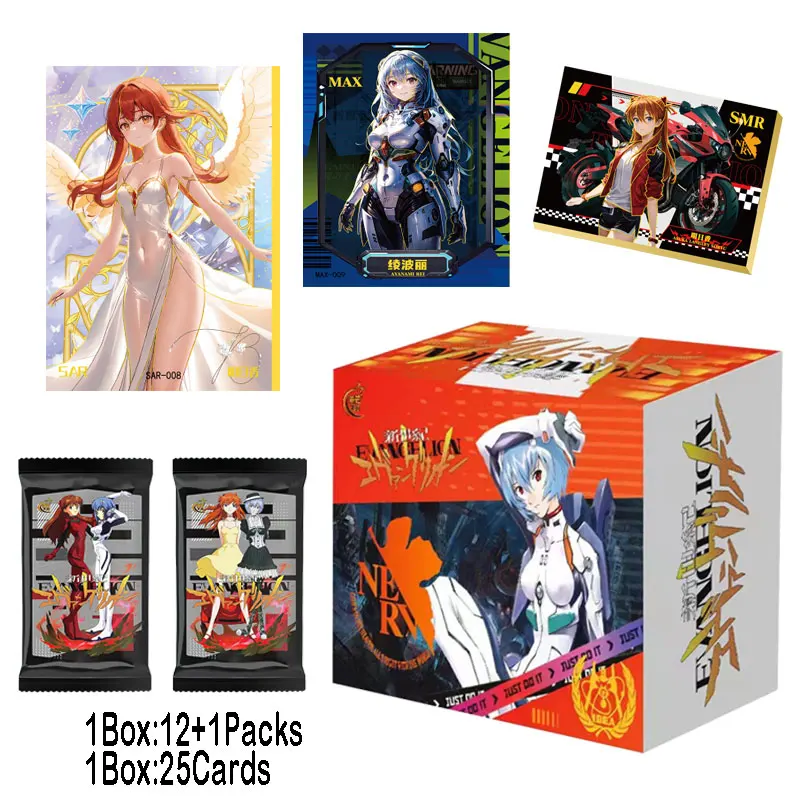 

Новейшая коллекционная карточка ЕВА Neon Genesis Evangelion 2024, Аюка Рей, АСУКА Лангли, бустер, коробка Doujin, игрушки и подарок для хобби