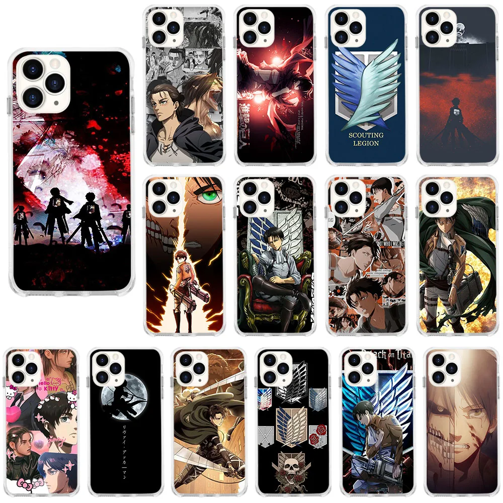 It-2 Anime Attack On Titan Custodia Morbida Per Moto G5 G5S G6 E5 G7 G8 G9 Plus Play Power