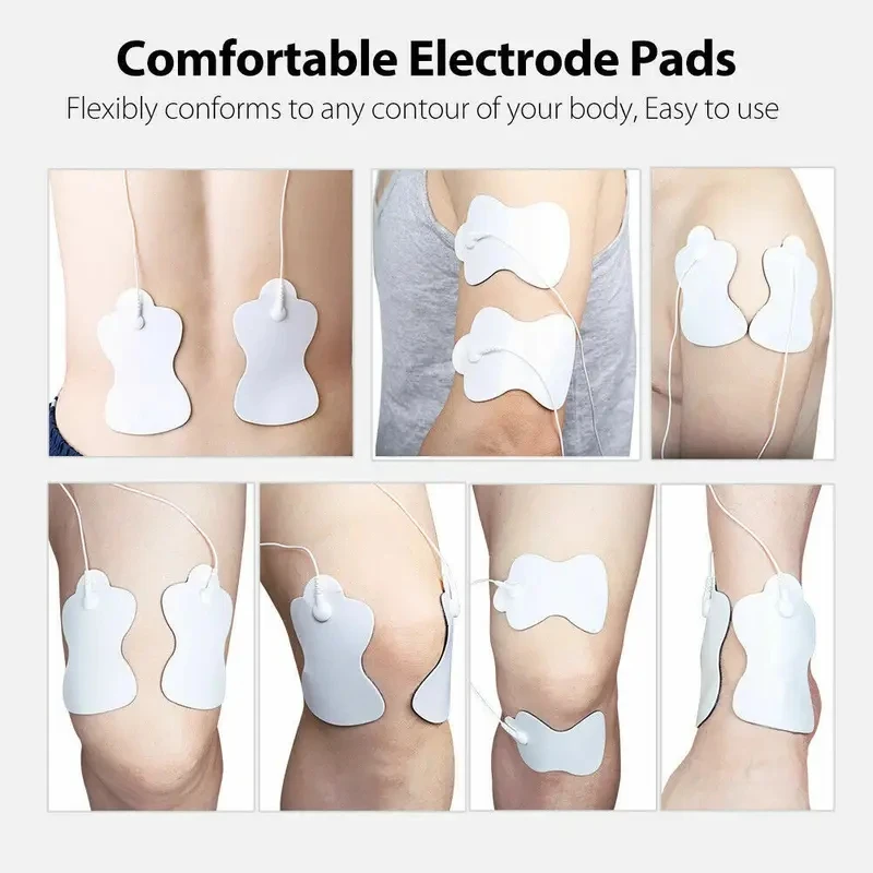 TENS Unit Replacement Pads 8Pcs For Omron Large Long Life Pads Snap Electrode Pads Durable tens unit replacement pads
