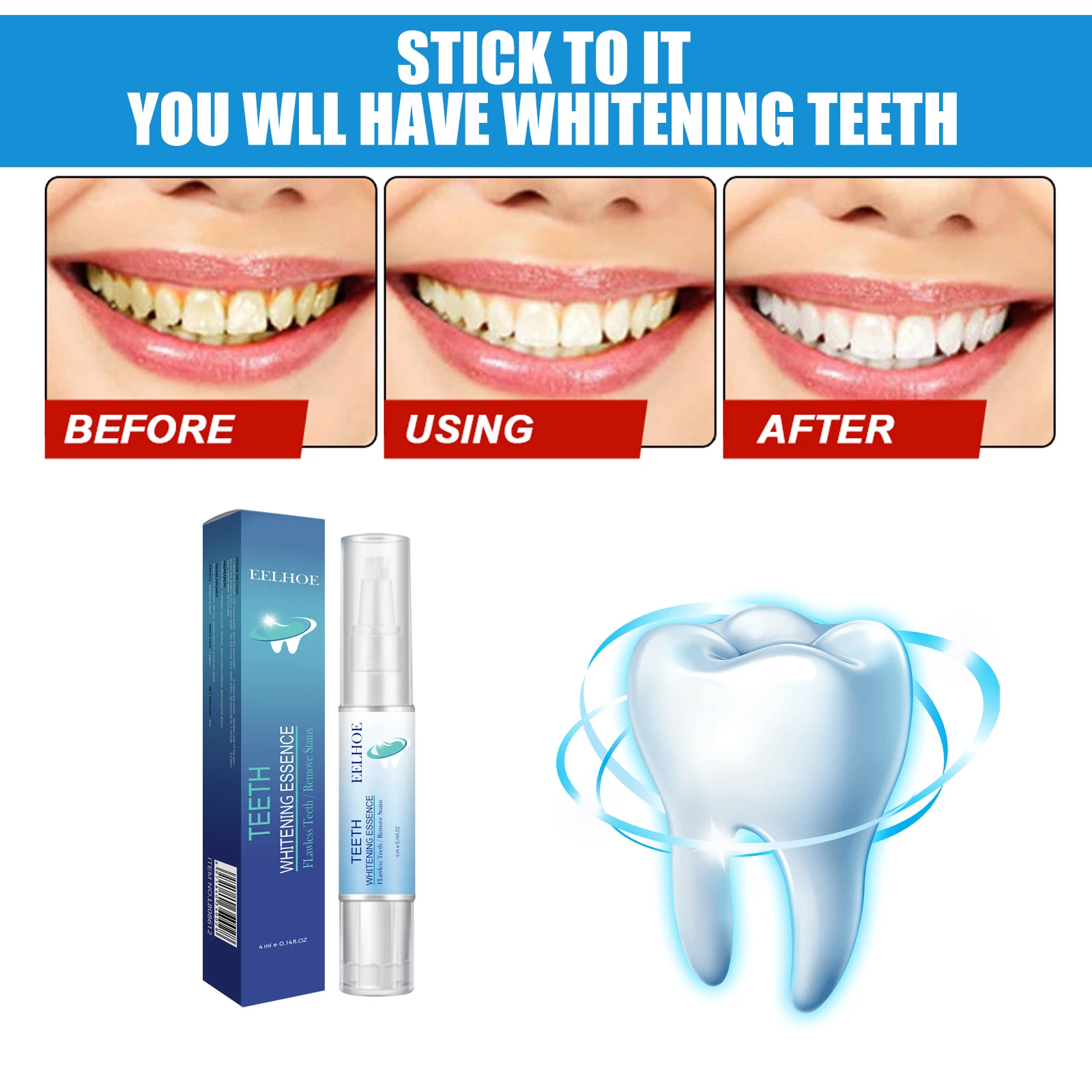 Natural Teeth Cleaning Pen Intensive Stain Removal,Fresh Breath & Improved Oral Health with Gentle,Enamel-Safe Formula