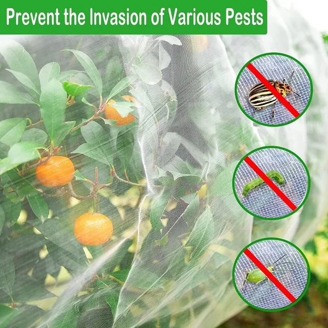 Vegetables Plant Insect Protection Net Garden Fruit Care Cover Network Greenhouse Protective Net Pest Control Anti-Bird Net 2