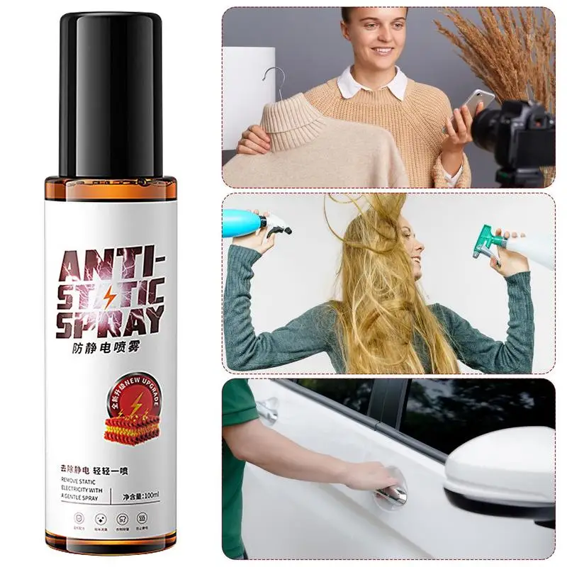 100ml Anti-static Spray Wool Clothes Hair Clothing Fragrance Softener Anti-wrinkle Clothing Sweater De-static Magicweapon
