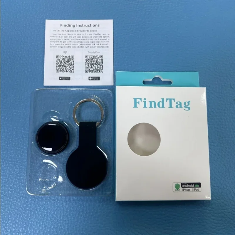 Smart Airtag Bluetooth GPS Tracker work with Android & iOS System Air Tag Tracker Mini Locator Pet Key Finder