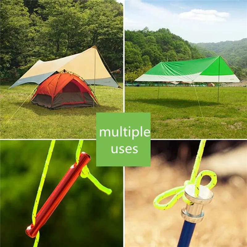 Outdoor Tent Ropes Camping Tent Accessories 10 Meters 2.5mm Reflective Guyline Camping Tent Rope Runners Guy Line Cord Outdoor Sports Camping Hiking Tent