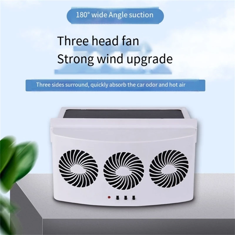 Solar Powered Fan Energy Saving Window Exhaust Fan Air Circulation Cooler  Car Inside Summer Cooling Radiator Ventilator