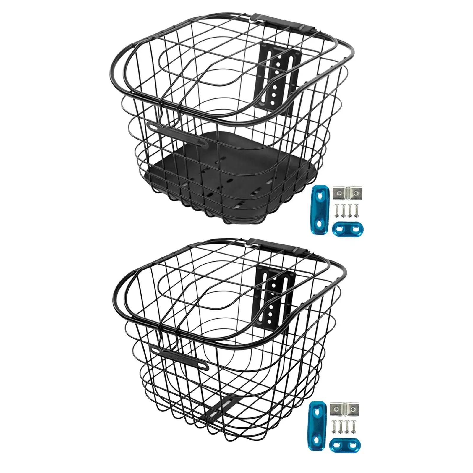 

Bike Basket Front Rear Universal Bike Wire Basket for Camping Most Rear Bike