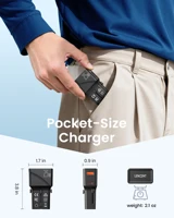 LENCENT Universal Travel Adapter With1 USB QC 3.0 Port and 1 PD 25W Type C Fast Charger Power Adapter for US EU UK AUS Travel - Image 6