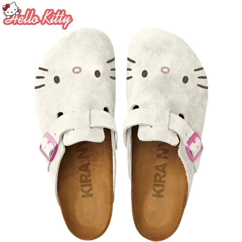 Sabots Hello Kitty Sanrio Officiels - Pantoufles Hiver Polaires Avec Semelle Antidérapante - Taille EU 35 à 41 - Parfait Cadeau Fille Ado Et Femme - 2