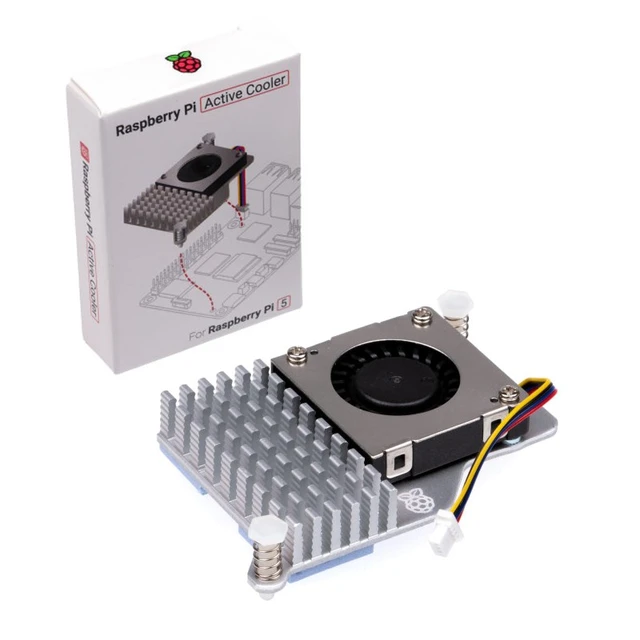 Official Raspberry Pi Active Cooler with Adjustable Speed Cooling Fan Metal  Heatsink Radiator for Raspberry Pi 5 - AliExpress