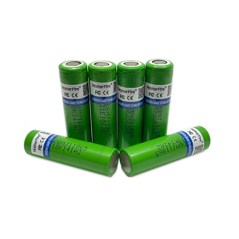 

Оптовая продажа, 100 шт./партия, оригинальный разрядный аккумулятор MasterFire MJ1 Chem 18650 INR18650MJ1 10 А, литиевые батареи для фонариков 3350 мАч