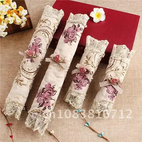 

1 Pair Embroidered Lace Refrigerator Handle Cover Fridge Door Handle Covers Covering Door Knob Cover