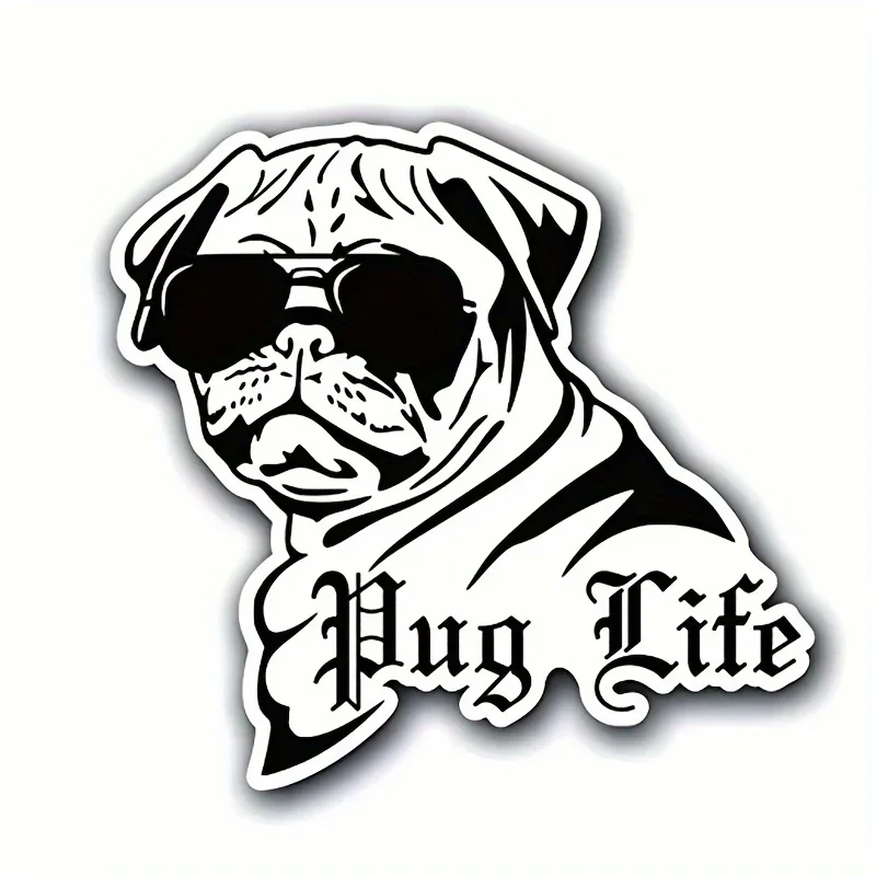 

Car Acesssories Car Sticker Pug Life: Add Some Fun To Your With This Hilarious Thug Life Vinyl Decal Acesssories Wallpaper