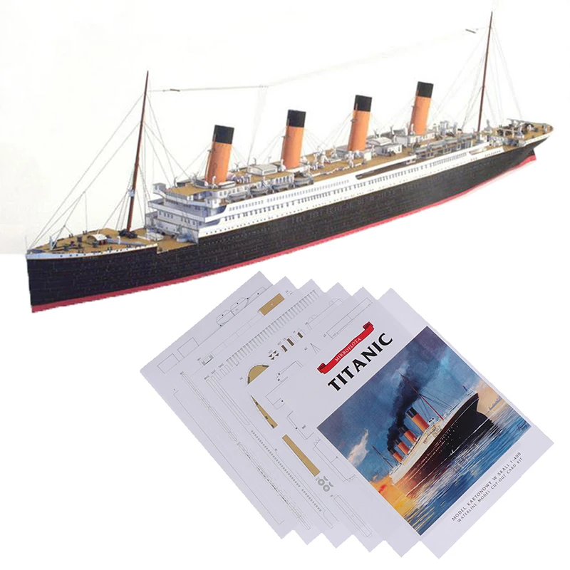 3D Paper Model 1:400 DIY Handcraft Titanic Ship Sets Toys