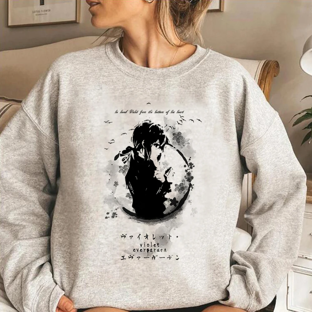 

Violet Evergarden hoodies women harajuku aesthetic long sleeve top pulls female vintage sweatshirts