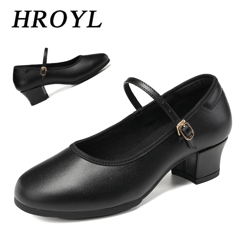 Latin Dance Shoes Women Black Low Heel Dancing Shoes Black Women