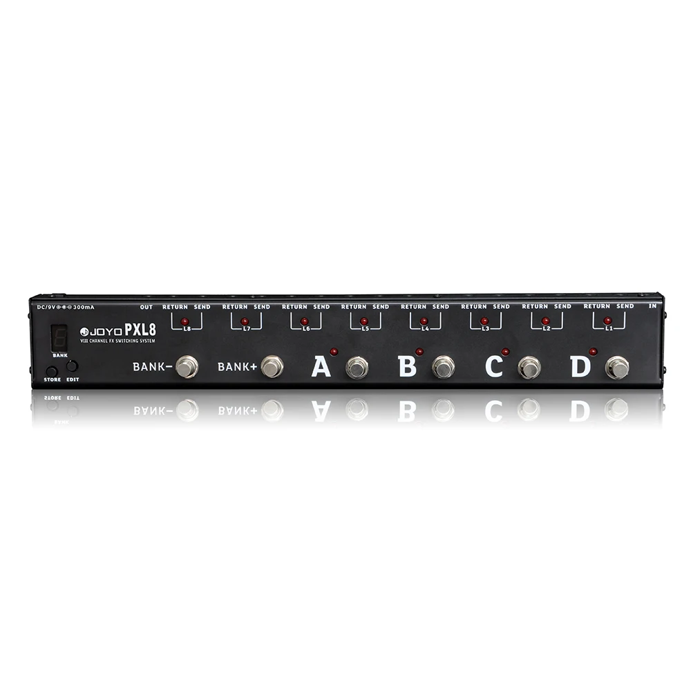JOYO PXL8 Foot Pedal Controller 8 Group FX Loop 32 Effects 
