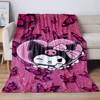 Japanese Sanrio Kuromi Blankets Soft Plush Blanket,Flannel Blankets Throw Break Blanket for Living Room Bedroom Bed Sofa Picnic 5