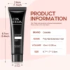 COSCELIA Poly Nail Gel Set 3 Colors 10ml Nail Extension Gel Quick Buildering Nails Gel Set White Pink Transparent Nude Glitter 5