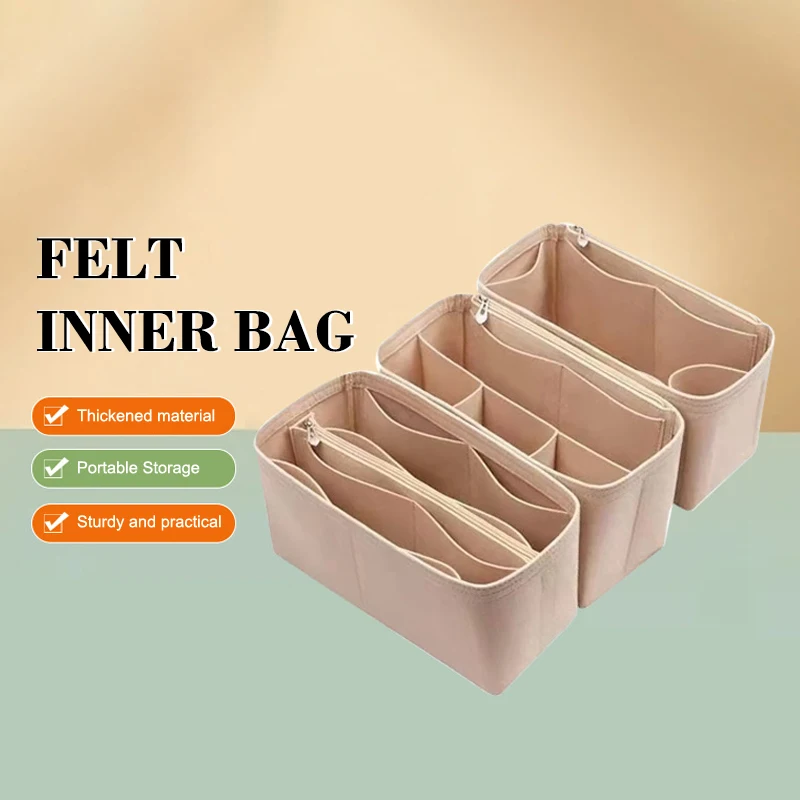 Felt Purse Organizer Handbag Tote Shaper, Insert Liner Shaper Bag In Bags