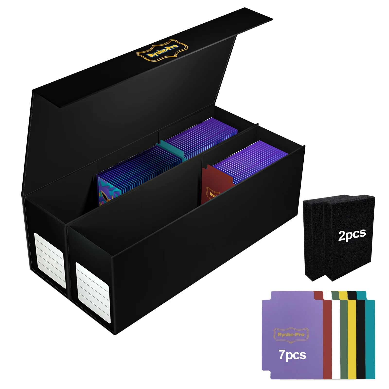 Trading Card Display Binder with 360 Side-Loading Pockets