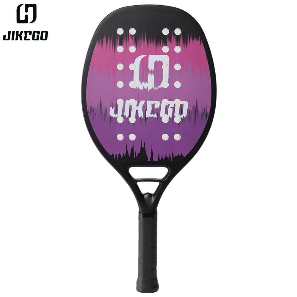 jikego-paddle-beach-tennis-racket-2024-lightweight-19mm-thickness-racquet-matte-surface-original-carbon-fiber-purple