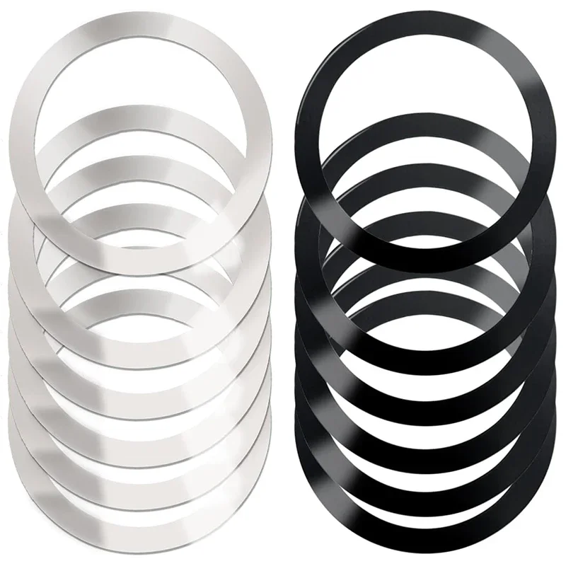 10pcs Magnetic Metal Plate Sticker Rings For Wireless Charger Magnet Car Mobile Phone Holder Iron Sheet For iPhone 17~12 Pro