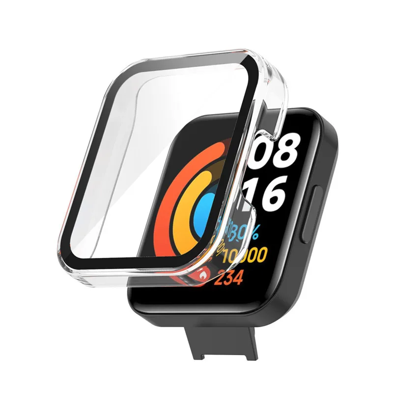 Protective Case +Glass For Redmi Watch 2 Lite Full Cover Screen Protector Shockproof Case For Redmi Watch2 Lite Bumper Shell 