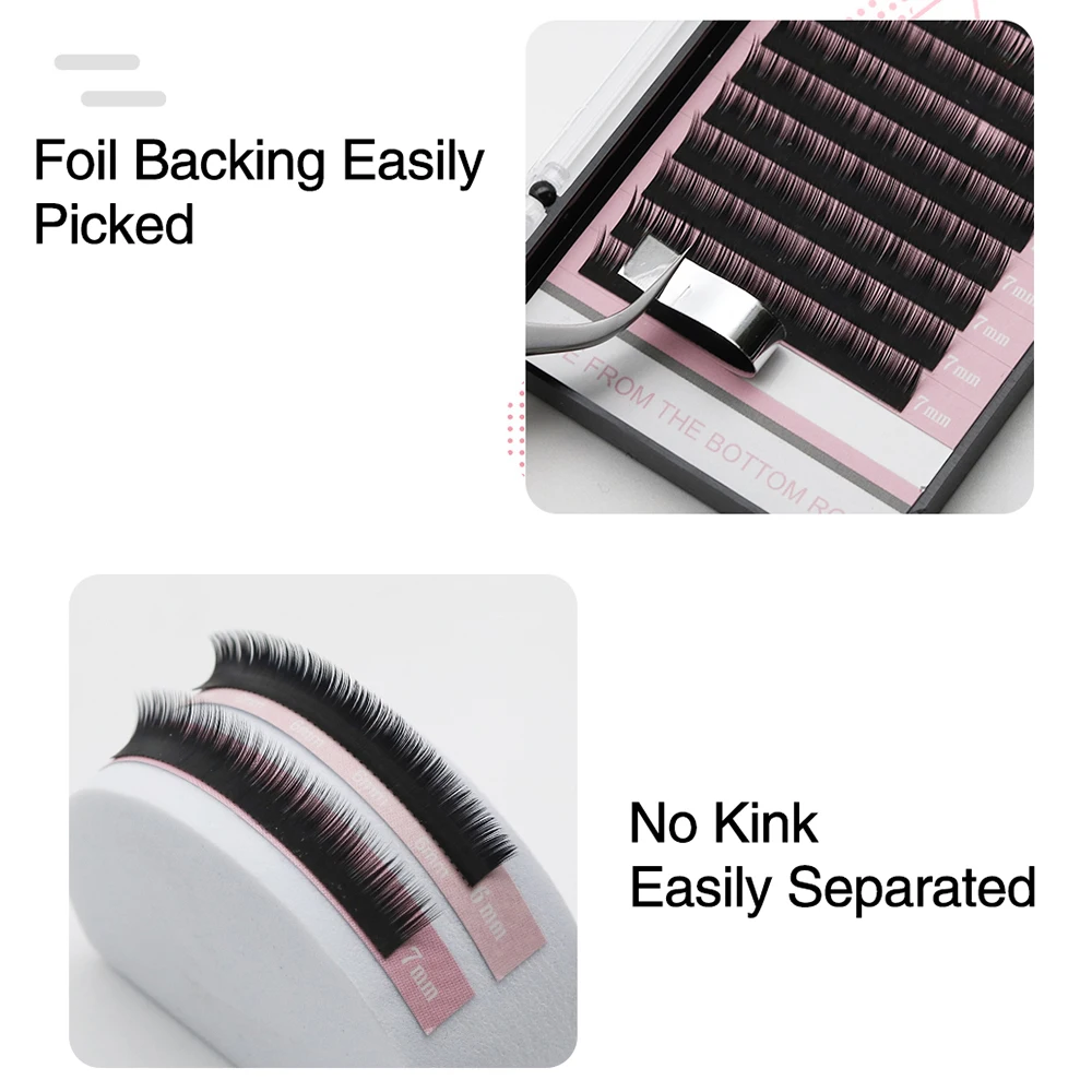 Qeelasee Bottom Volume Lashes 언더 속눈썹 연장 5/6/7mm 짧은 속눈썹 눈썹 속눈썹 메이크업 마끼야제 실리오스
