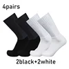 Socks 4pairs/set Aero Pure Color Cycling Silicone Sports Non-slip Pro Racing Bicycle Socks Summer Cool Calcetines Ciclismo 3