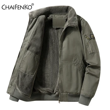 Nuovo Casual Versatile Solido Risvolto Uomo Magliette e camicette In Pile di Inverno Ispessimento Parka All'aperto Allentato Tenere Al Caldo Moda Tasche Multiple Cappotto 1