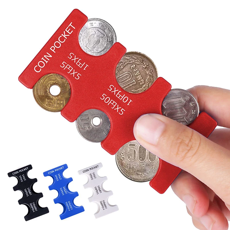 Coin Purse Coin Wallet Change Bag Coin Collection Purse Wallet Organizer Holder For Car Coin Changer Holder Mini Japan/Euro Dispenser Plastic Storage Box