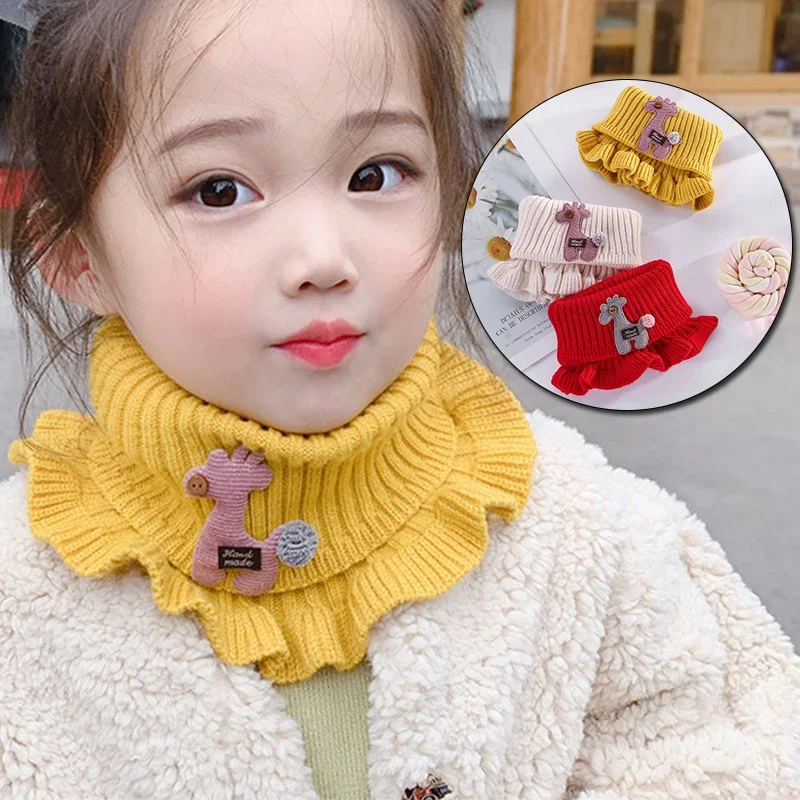 Children Scarf Knitted for Girls Kids 6 Colors