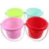 4 Pcs Plastic Barrel Children Sand Bucket Buckets Beach Kid Childrens Toys for Mini Magnetic Kids 1