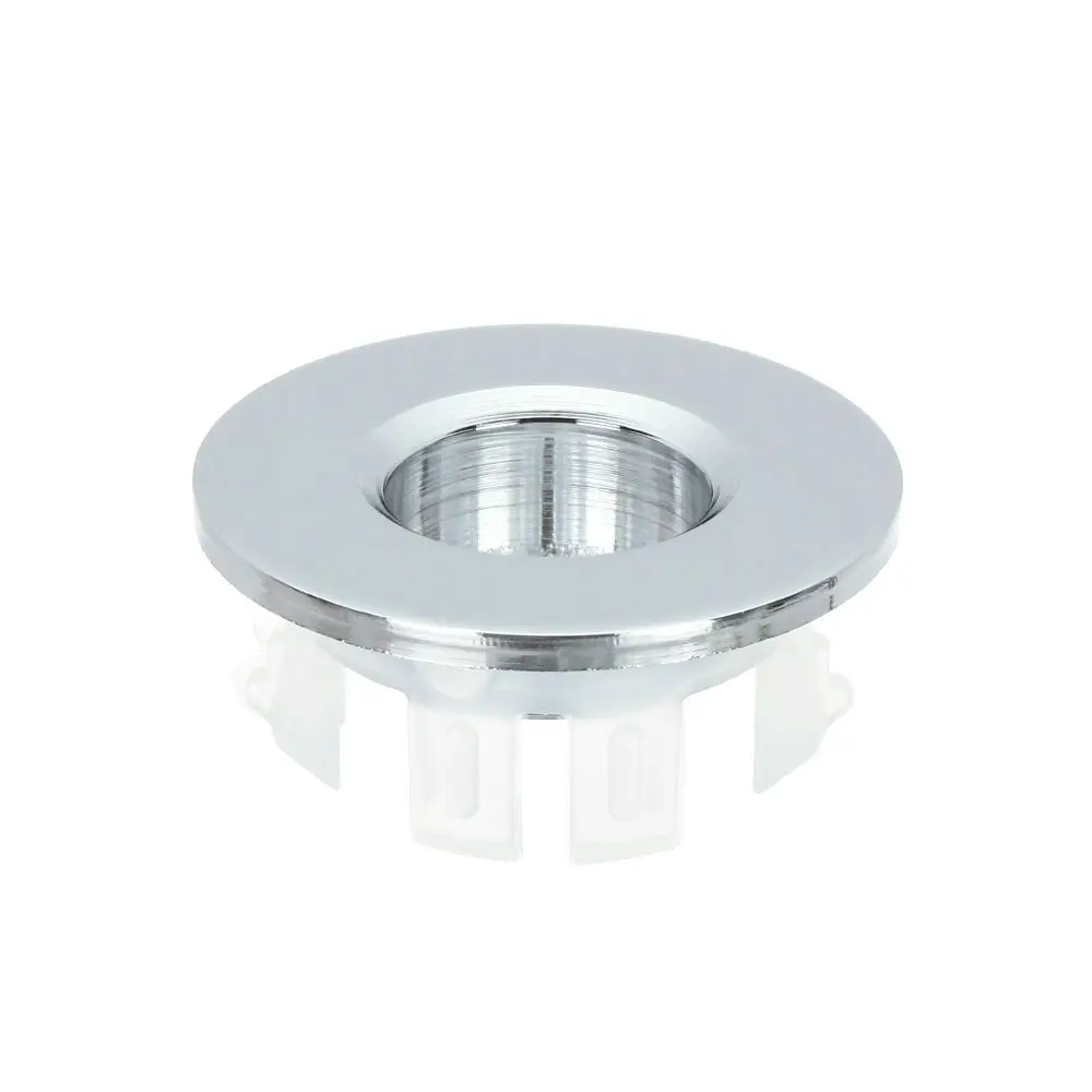 Sewer Seal Ring Bathroom Sink Plug Drain Seal Plug Bathtub Stopper Sink Hole Cover Washbasin Leak Plug Basin Drain Cover Round Sink Overflow Ring Tub For 23-25mm Drain Stopper Round Metal Overflow Hole Pedestal Washbasin Cabinet Basin Accessories