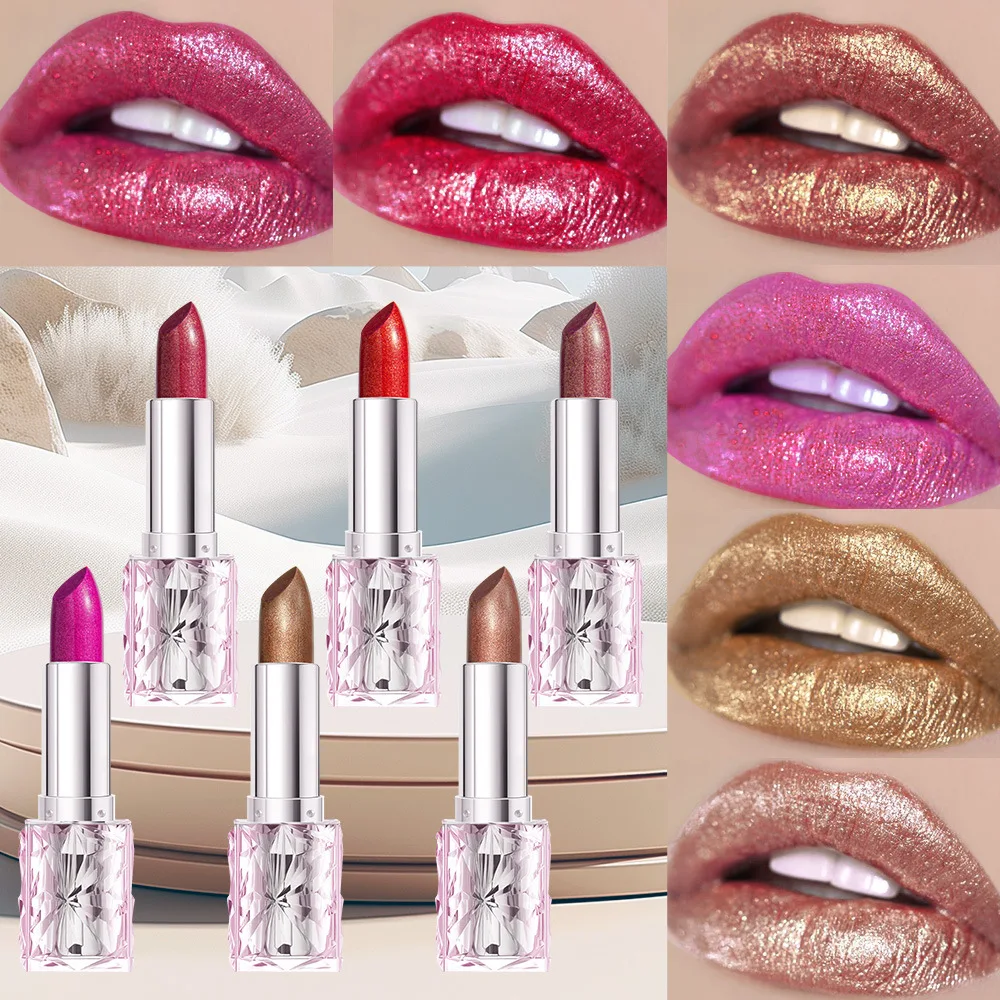 Wasserfester Glanzlippenstift Mit Perlmuttartigem Glitzer_voghion.com