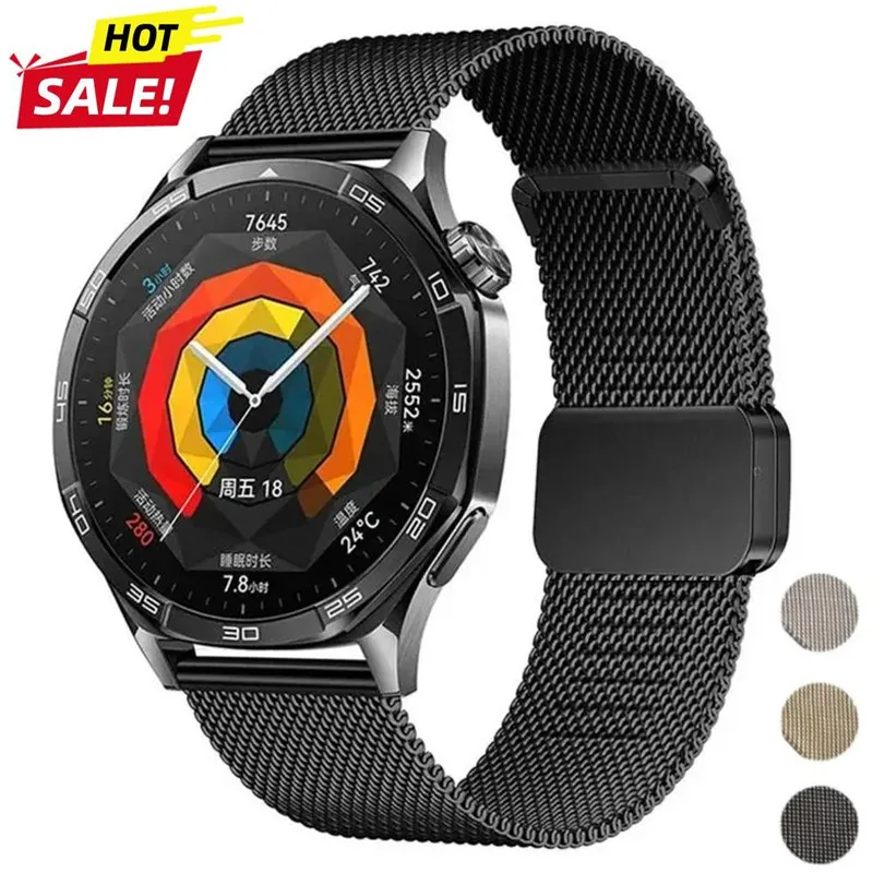 Premium 22mm Metal Mesh Magnetic Strap - Universal Fit