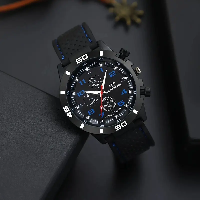 5 pieces of men's quartz watch set, perfect as a Christmas gift - Image 4