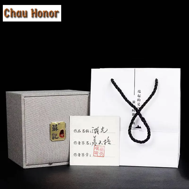 78ml High-end Kiln Change Ice Cracked Glaze Ceramics Hat Cup Famous Handmade Home Kung Fu Tea Set Personal Teacup Gift Packaging