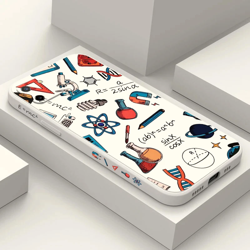 Custodia Per Telefono Per Realme C30 C31 Gt2 Pro C35 C20 C21Y C25 C25Y C25S C11 C12 C15 2021 2020 Cover Math Character Formula