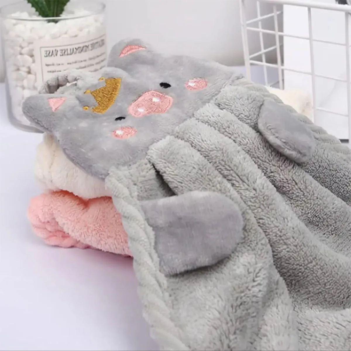 1pc Square Towel Face Towel Strong Water Absorption