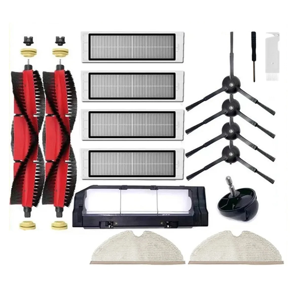 

Для Xiaowa E20 E202 E202-00 робот-пылесос основная боковая щетка HEPA фильтр Швабра Ткань передний ролик