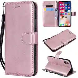 Elegant Soft Feel Flip Leather Wallet Case with Card Slots and Lanyard Attachment - iPhone 13 Mini (Rose gold)