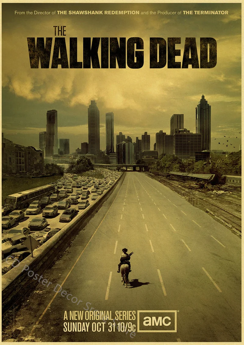 LaFegoude The Walking Dead Art, poster decorativo da parete, per soggiorno, camera da letto, decorazione moderna per camera da letto, 20 x 30 cm