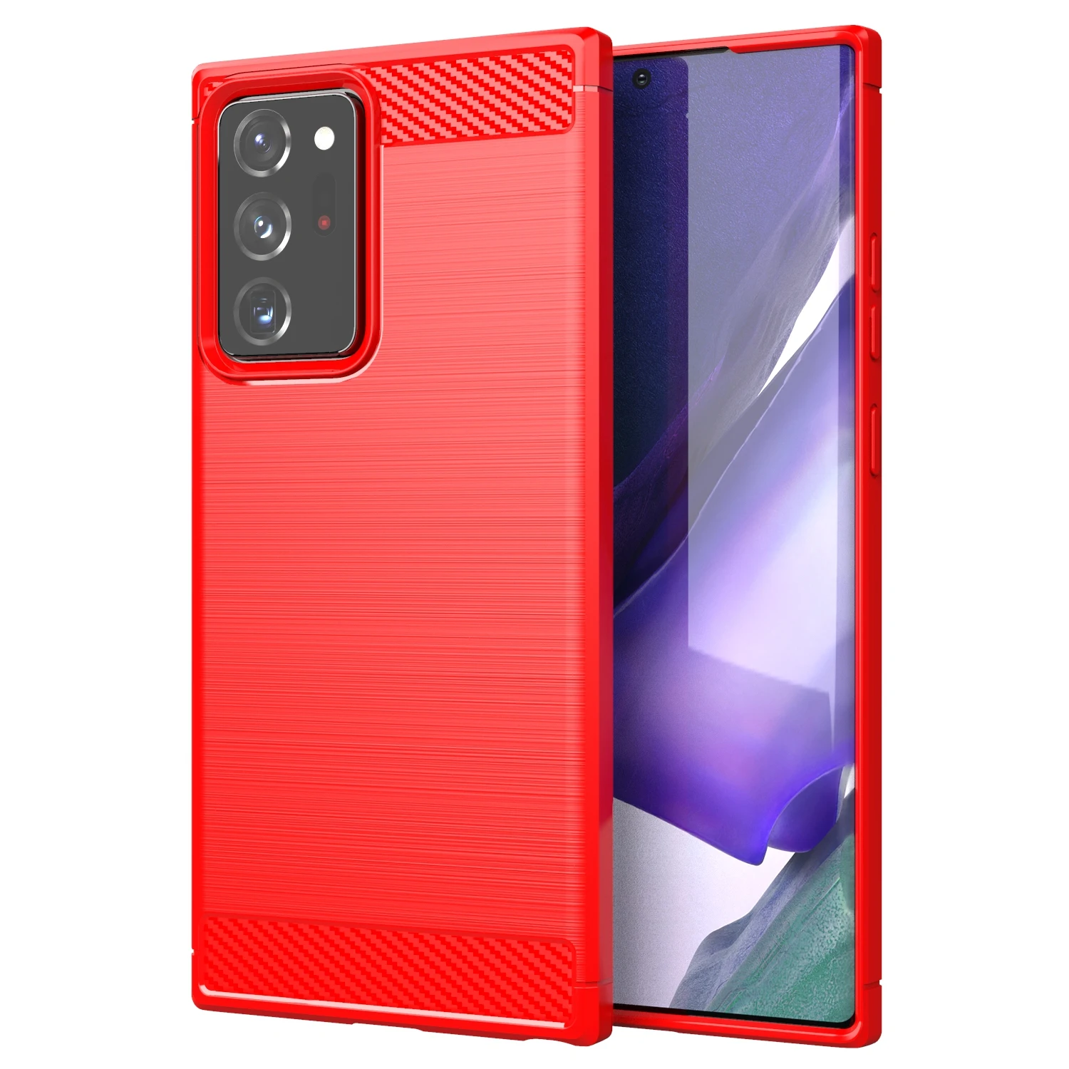 Luxury Shockproof Matte Carbon Fiber Case for Samsung Galaxy Note 20 Ultra