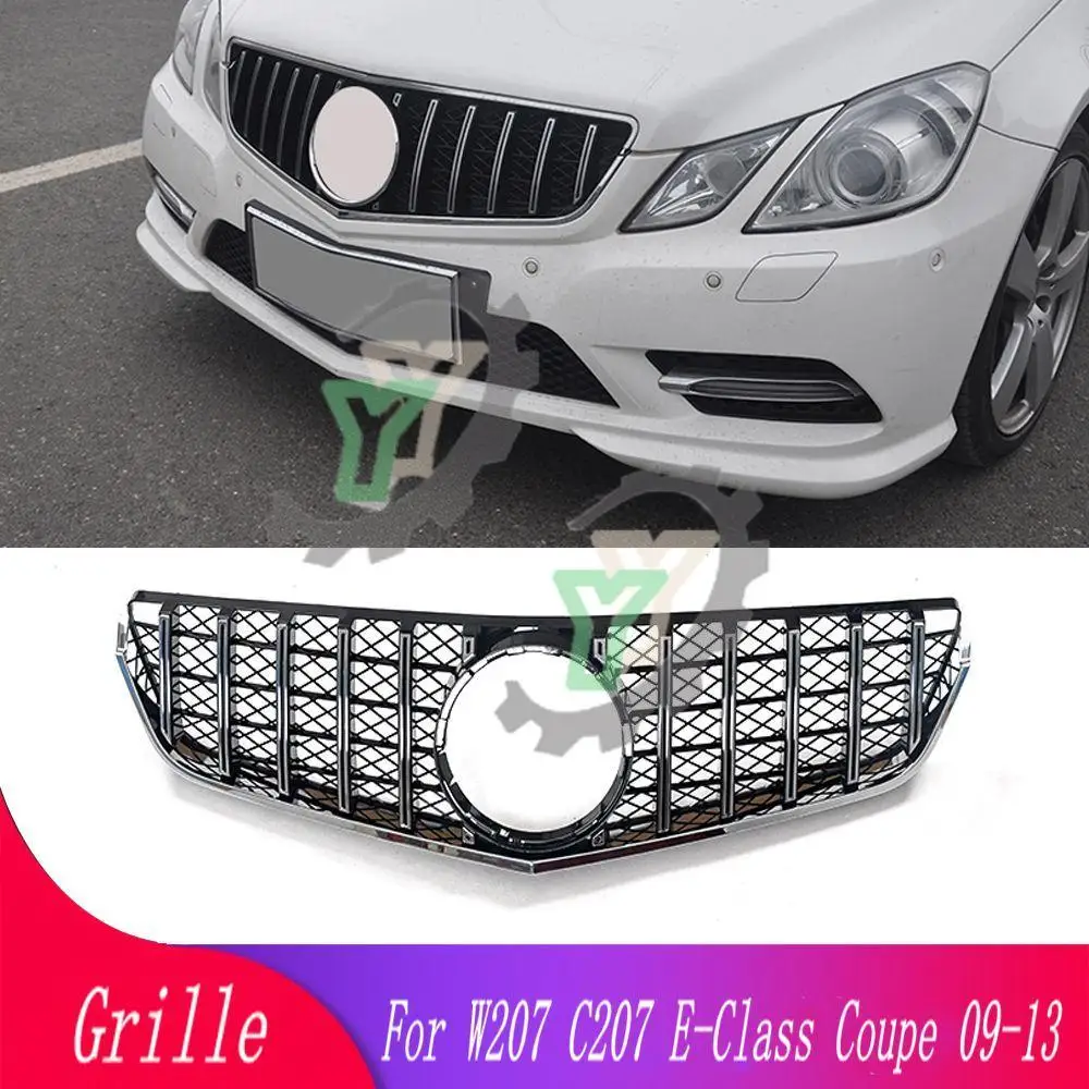 

2009-2013 W207 Mesh GT Grill C207 GT Vertical Grille For mercede E Class Coupe Facelift Front Bumper E200 E320 E350 E400 Sport
