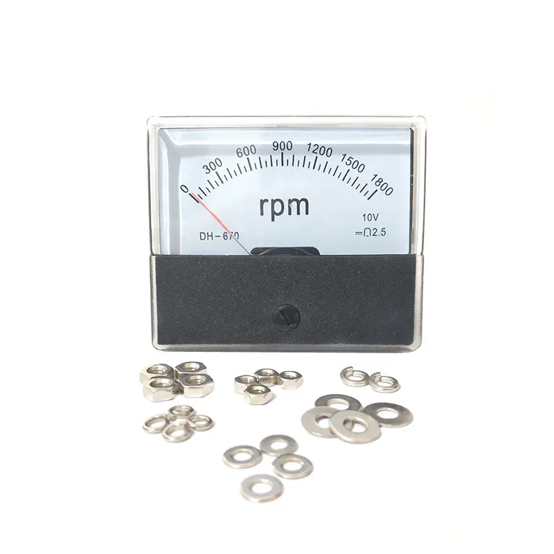 아날로그 속도계 패널 속도 계량기 가변 계량기 게이지, DH670, 1500rpm, 1800rpm