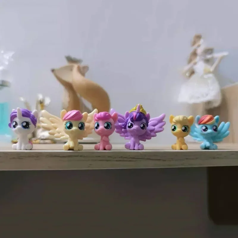 My Little Pony Twilight Sparkle Baby Rainbow Dash Rarity Pinkie Pie Action Figure Collection Ornaments