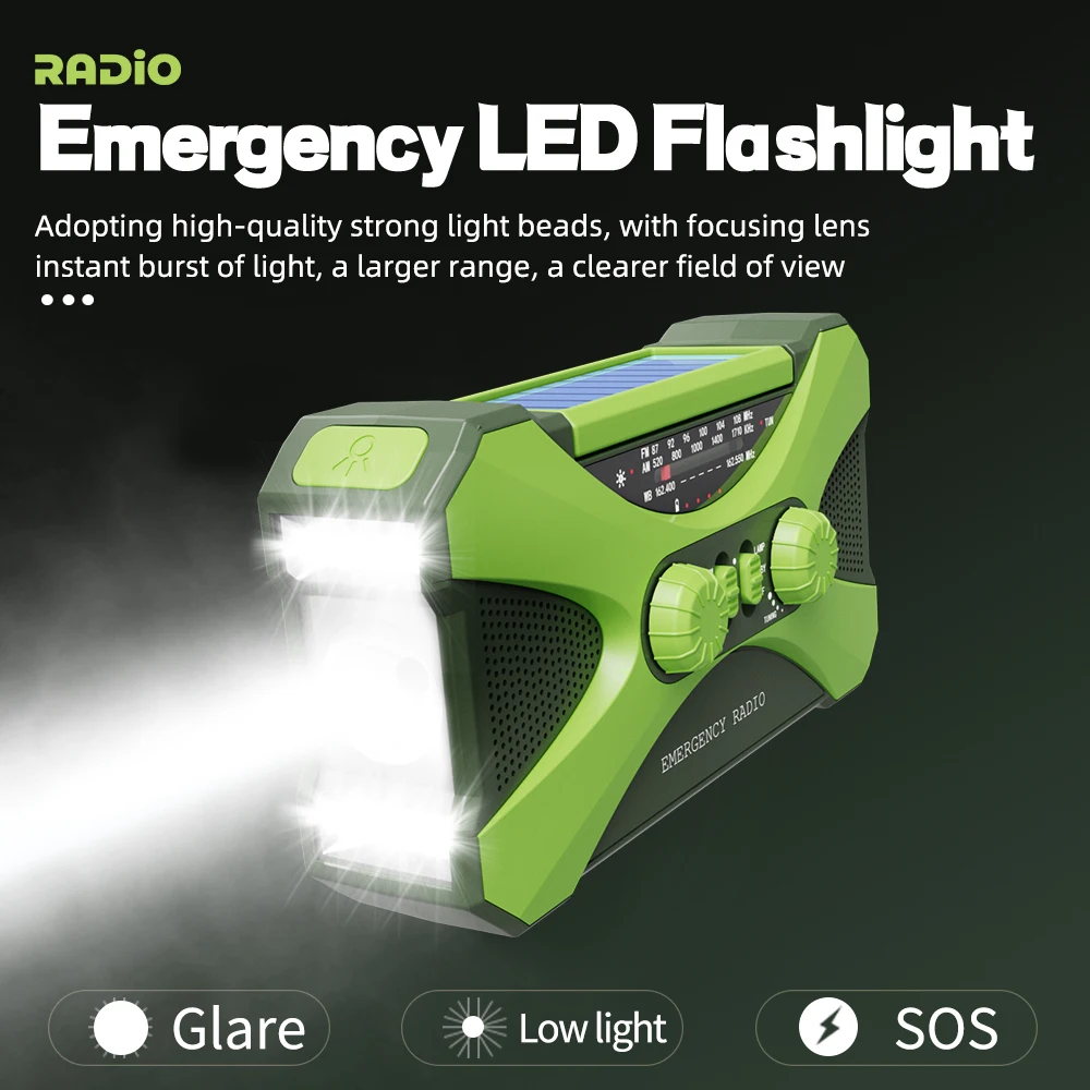 Emergency Solar Crank Radio 3
