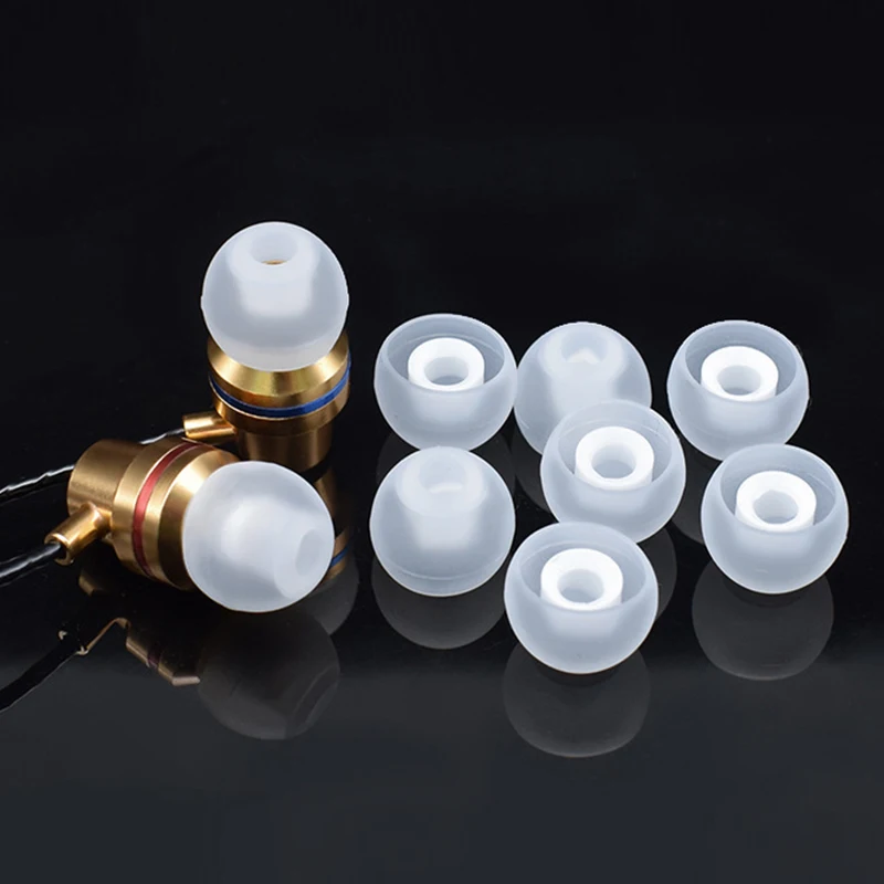 Premium Silicone Ear Tips for In-Ear Headphones - 10 Pairs (S, M, L)